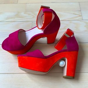 NEW Nicholas Kirkwood platform sandals with pearls